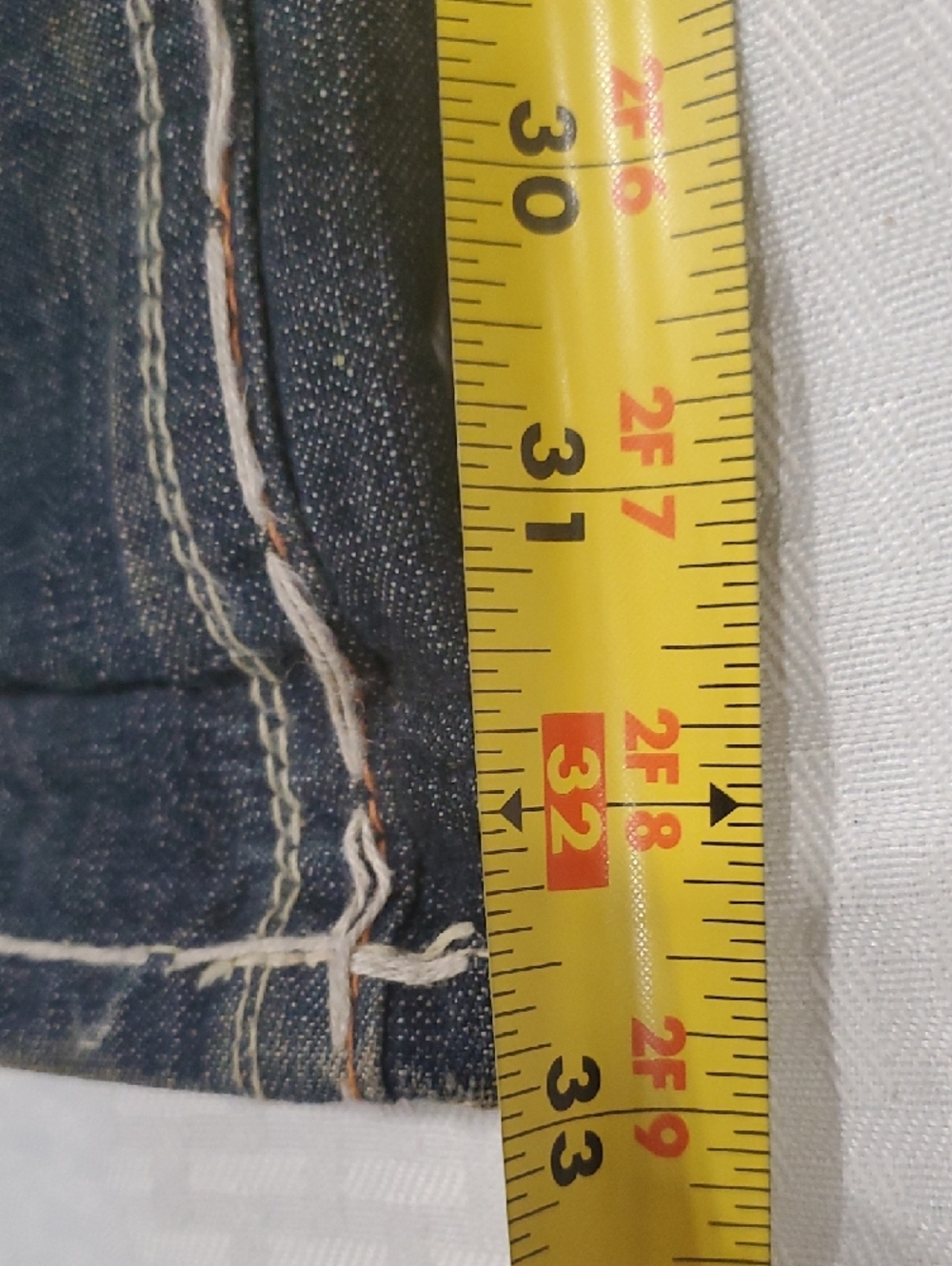 Y2k Laguna B Men's Straight leg  Jeans with Yellow Large Pocket  Detail - Picture 12 of 16